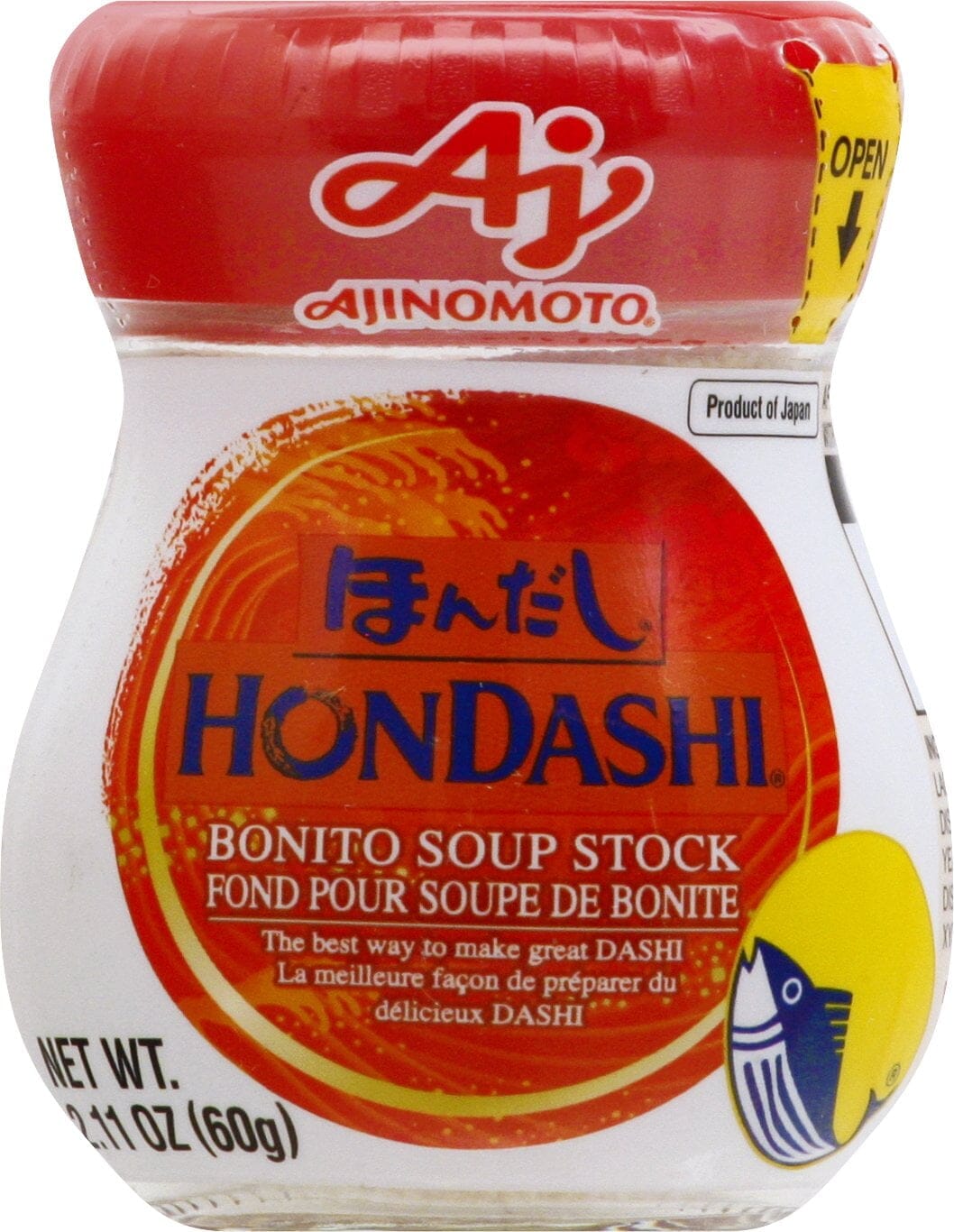 Ajinomoto Hondashi Dry Bonito Broth Soup Stock 2.11 oz Shaker Ajinomoto
