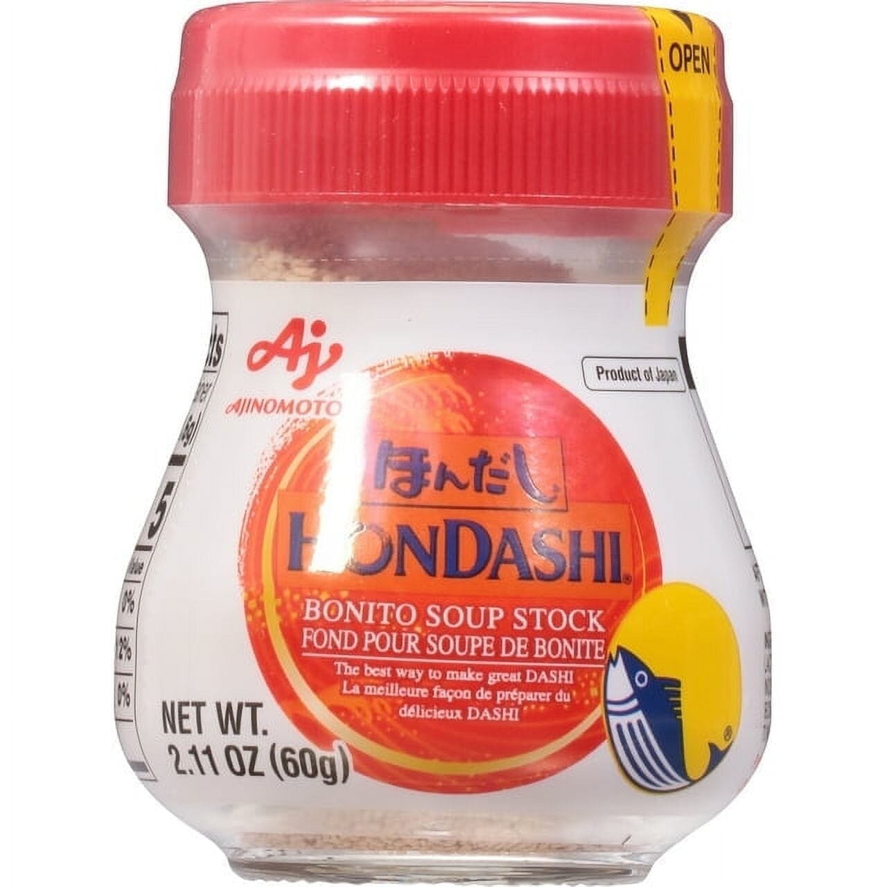 Ajinomoto Hondashi Dry Bonito Broth Soup Stock 2.11 oz Shaker Bottle Ajinomoto