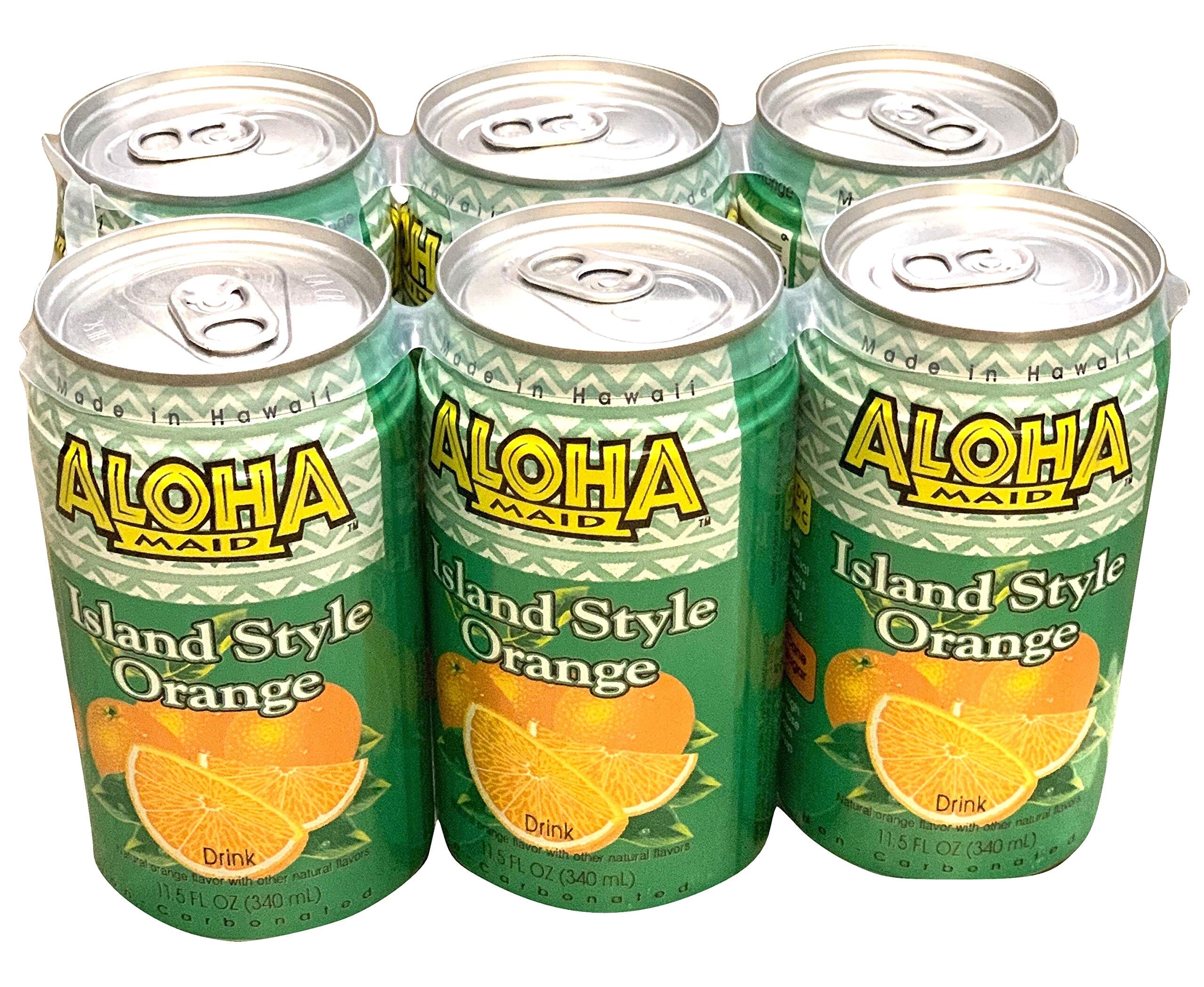 Aloha Maid Natural, Island Style Orange, 11.5 Fluid Ounce, Pack of 6 ALOHA MAID 11.5 FO-6 Count