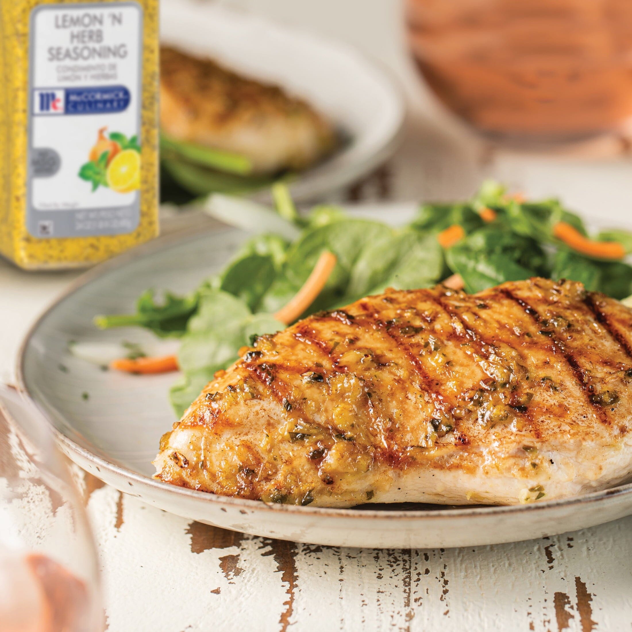 (Best By Oct 2024) McCormick Culinary Kosher Lemon 'N Herb Seasoning, 24 oz Bottle McCormick