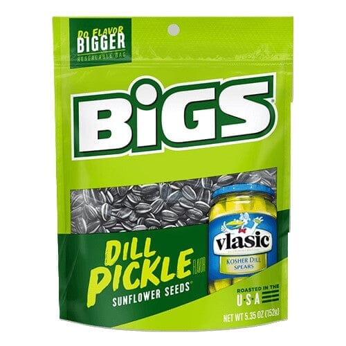 BIGS Vlasic Dill Pickle Sunflower Seeds, 5.35-Ounce Bags BIGS Single