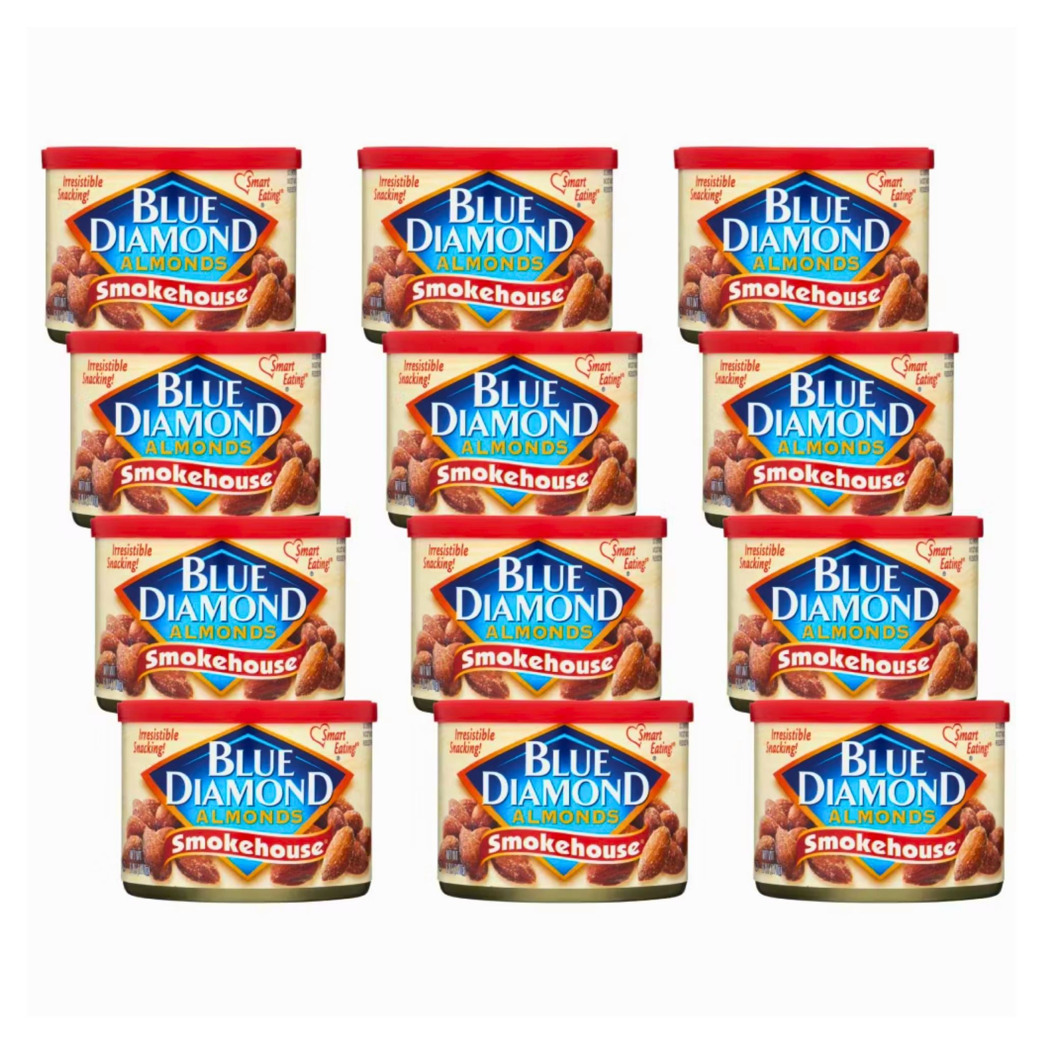Blue Diamond Almonds, 6 Ounce Can Blue Diamond Almonds Smokehouse 6 Oz-12 Count