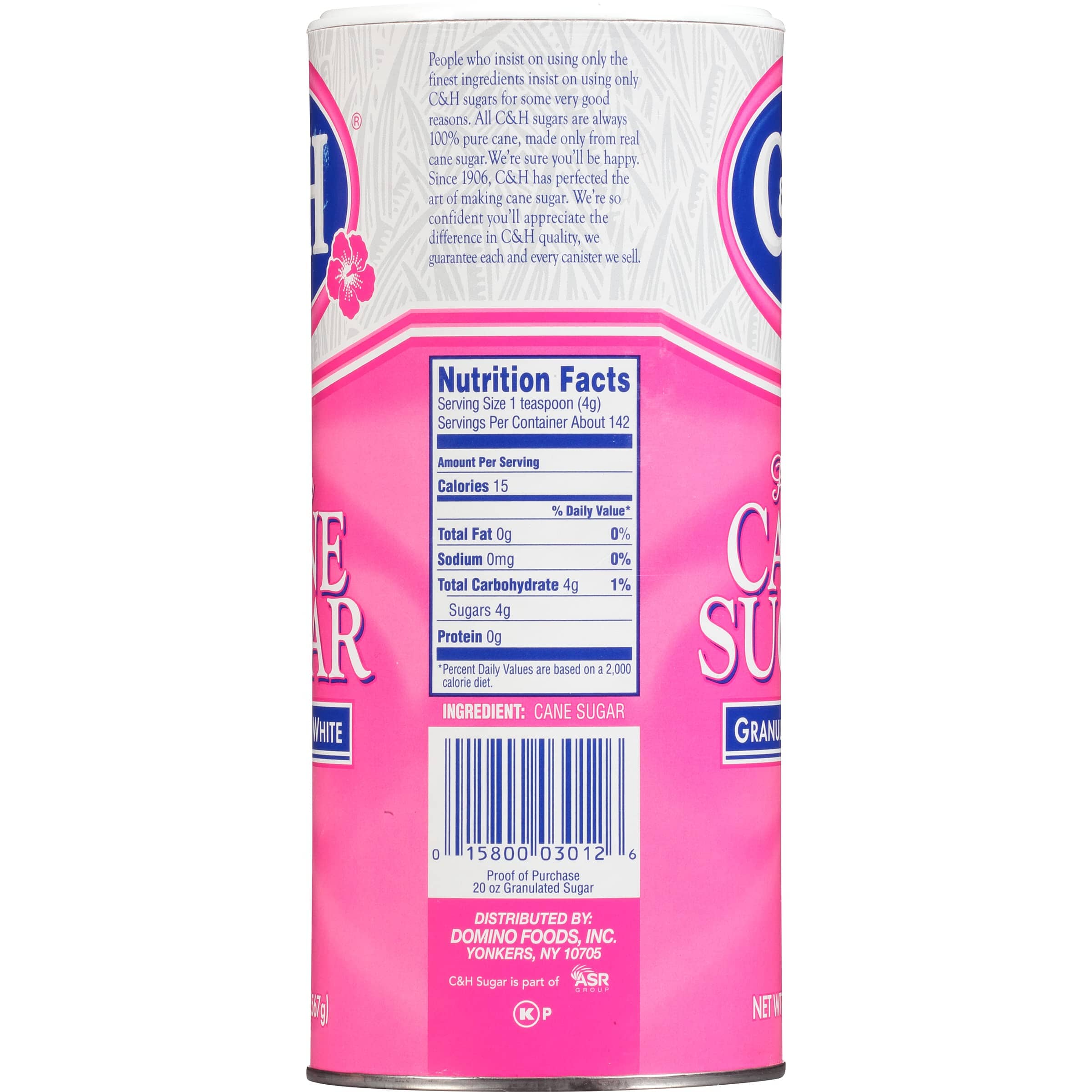 C&H Cane Sugar Canisters C&H