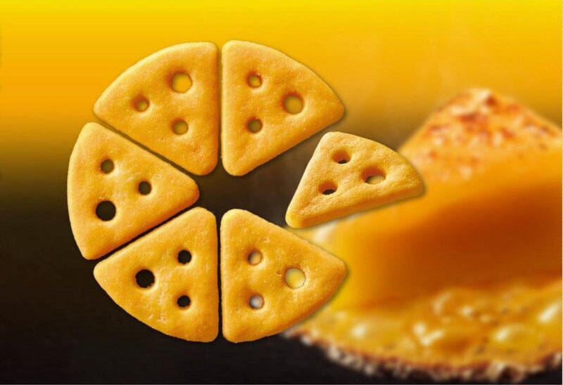 Glico Cheeza Japanese Cheese Crackers Variety Pack, 4 Flavors (Cheddar, Camembert, Black Pepper, Avocadooza), 1.27 Ounce Each, Pack of 4 Snackathon
