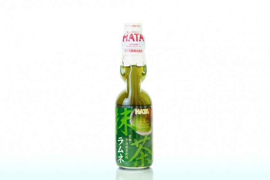 Hata Carbonated Ramune Drink Matcha Flavors 6.76 fl oz(200ml) Hata