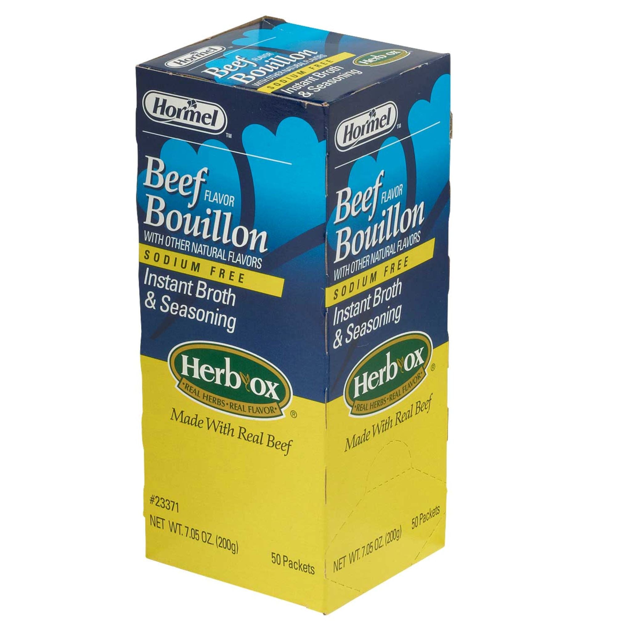 Hormel Herb Ox Beef Bouillon Sodium-free, 50 Packets Hormel Foods 50 Packets