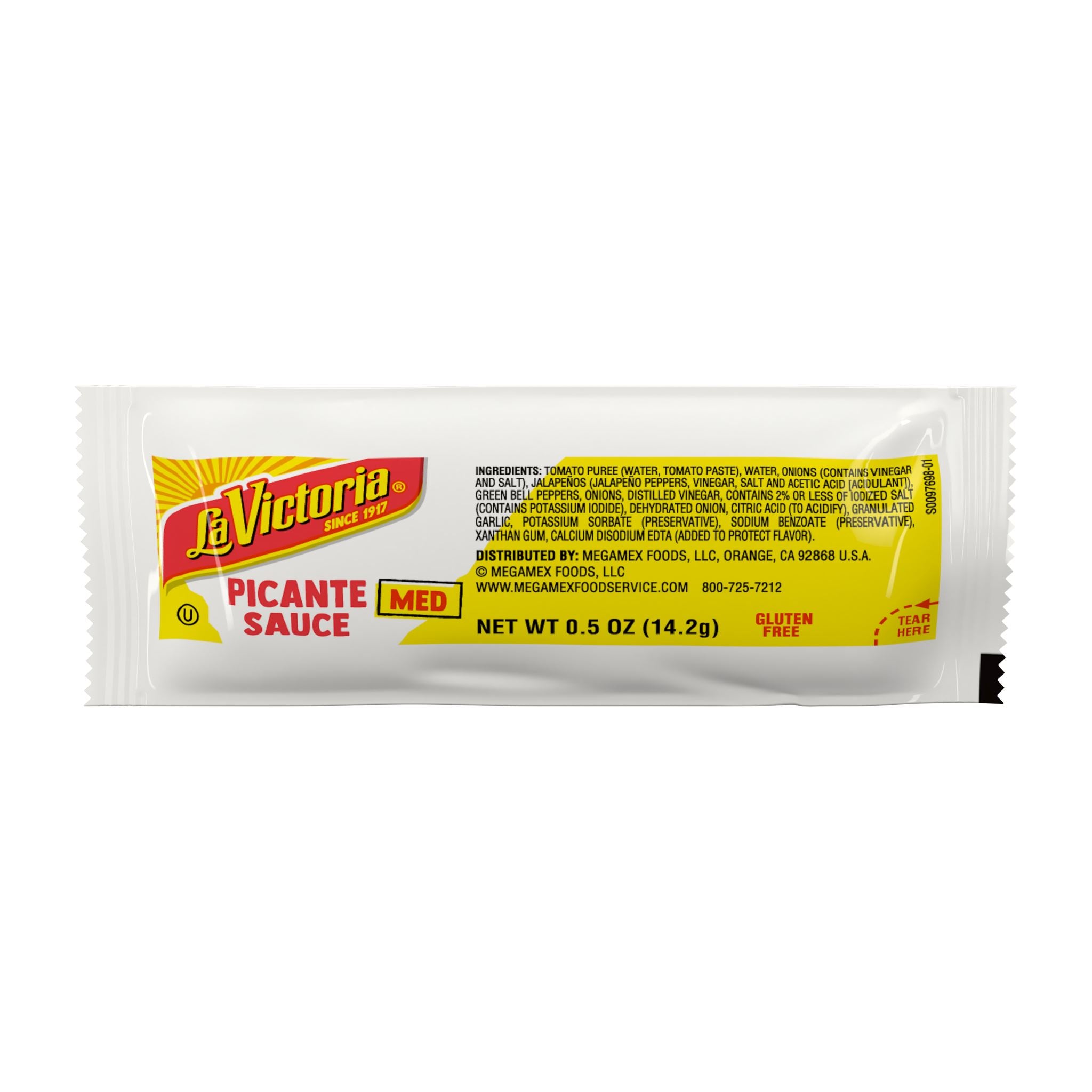La Victoria Picante Sauce Medium, 0.5 Ounce Single Serve Packets (200 Count) La Victoria