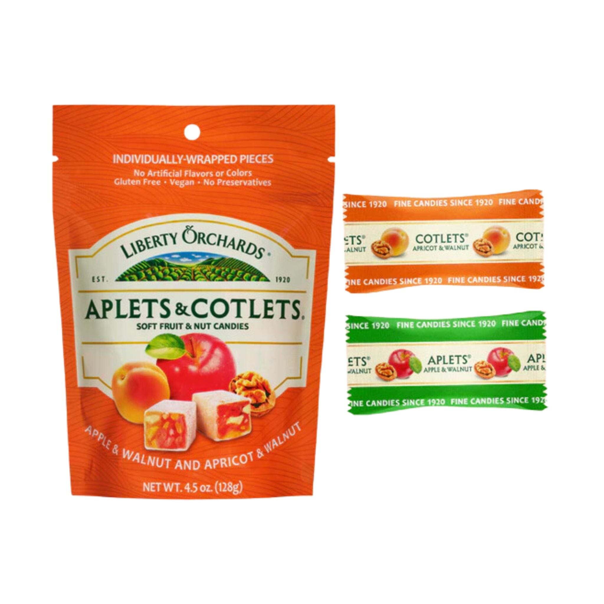 Liberty Orchards Aplets & Cotlets 4.5 Ounce Liberty Orchards