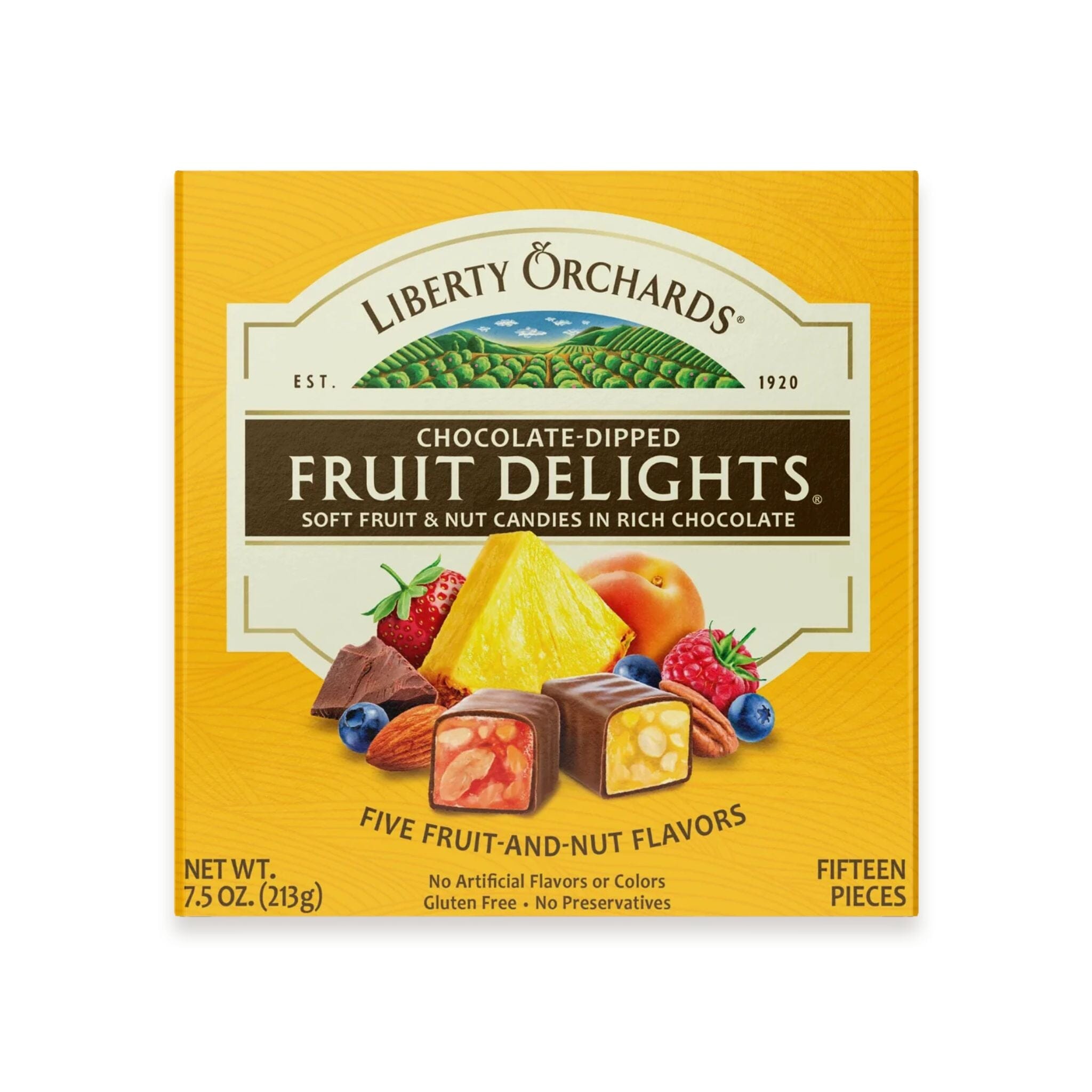 Liberty Orchards Chocolate-Dipped Fruit Delights, 7.5 Ounce Liberty Orchards