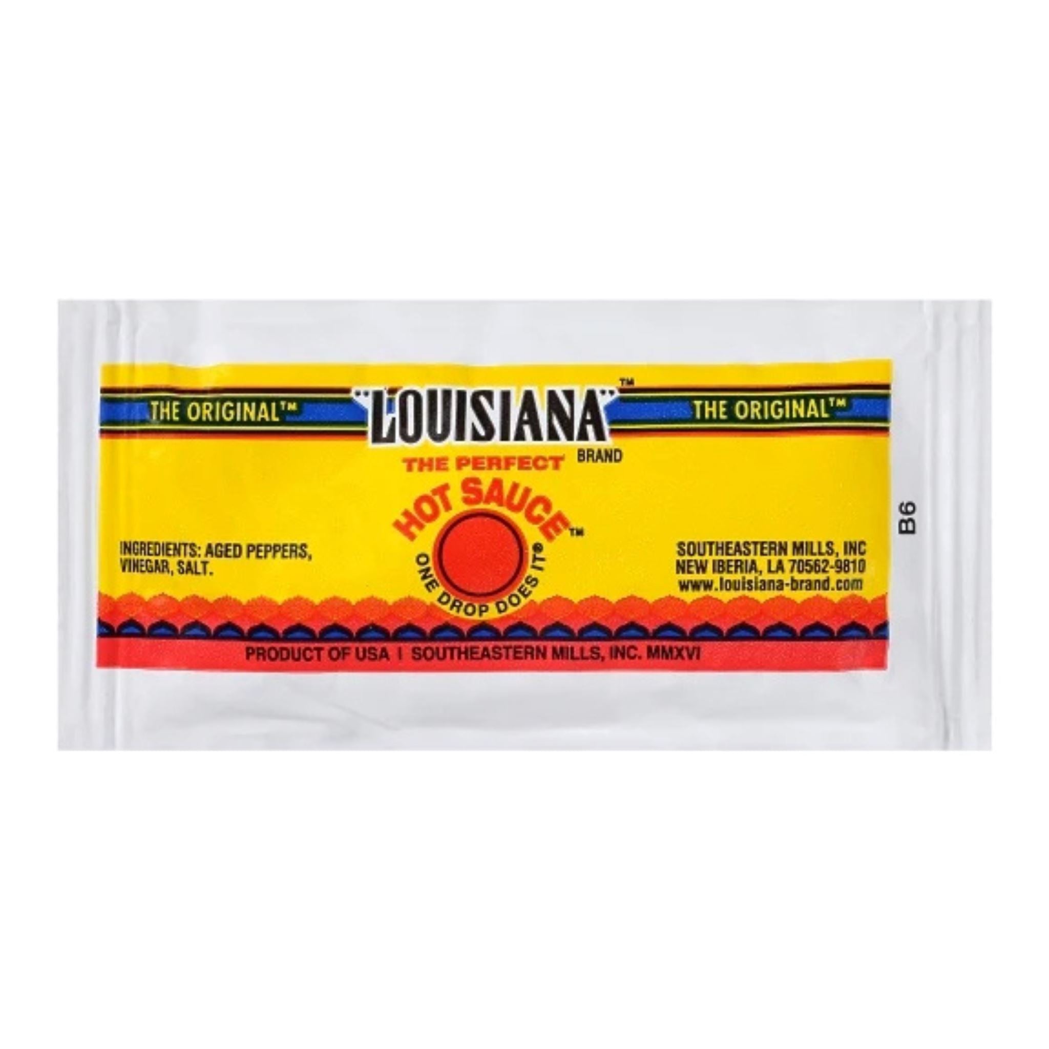 Louisiana Hot Sauce Single Serve, 7 Gram (600 Count) Lousiana