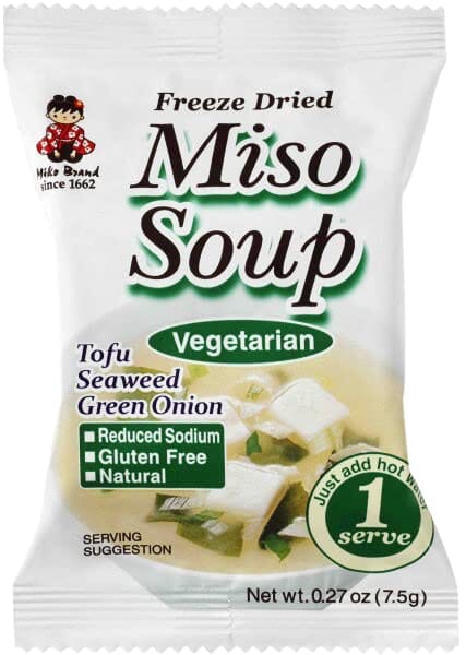 Miko Freeze Dried Instant Miso Soup, Variety, 0.27 Ounce (Pack of 6) Snackathon Foods