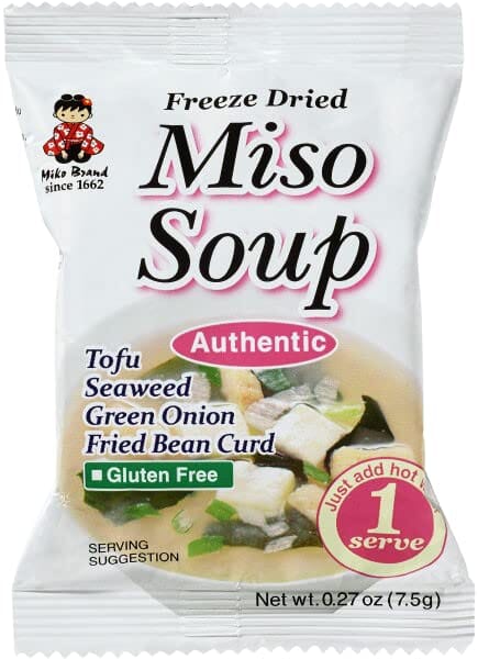 Miko Freeze Dried Instant Miso Soup, Variety, 0.27 Ounce (Pack of 6) Snackathon Foods