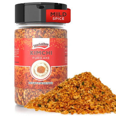 Snackathon Furikake Rice Seasoning, Kimchi Flavored, Japanese Spices Topper for Rice Ball 1.76 oz Jar (Pack of 1) Snackathon