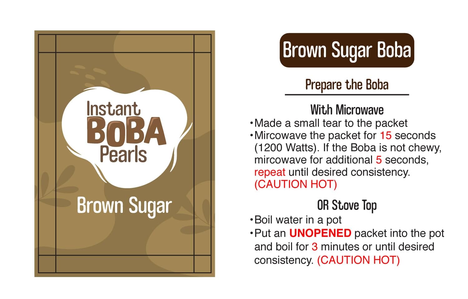 Snackathon Instant Bubble Pearl Variety Milk Fruity Tea Kit with Authentic Brown Sugar Caramel Tapioca, Ready in Under One Minute, Straws Included - Gift Box Snackathon