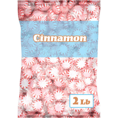 Starlight Peppermint Cinnamon Candy, Individually Wrapped, 2 Pound Bag Snackathon Cinnamon 2 Pound