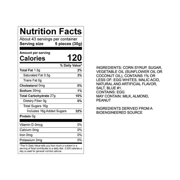 Sweet's Candy Company Salt Water Taffy, Blue Raspberry, 3 Pound Sweet’s Candy Company