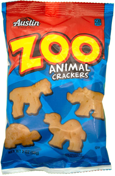 Austin Zoo Animal Crackers, 2 Ounce Austin