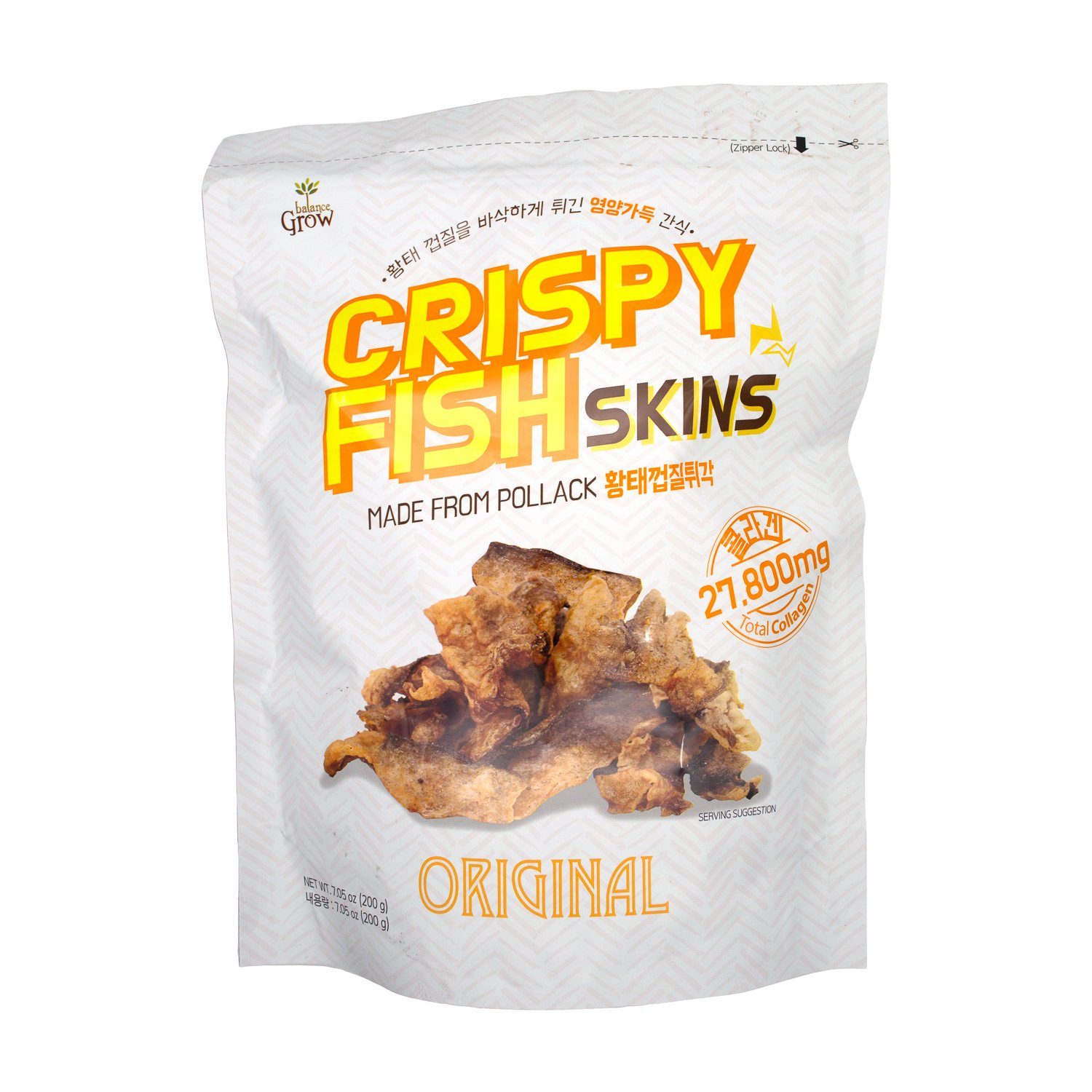 Balance Grow Crispy Fish Skins, Original, 7.05 Ounce Balance Grow