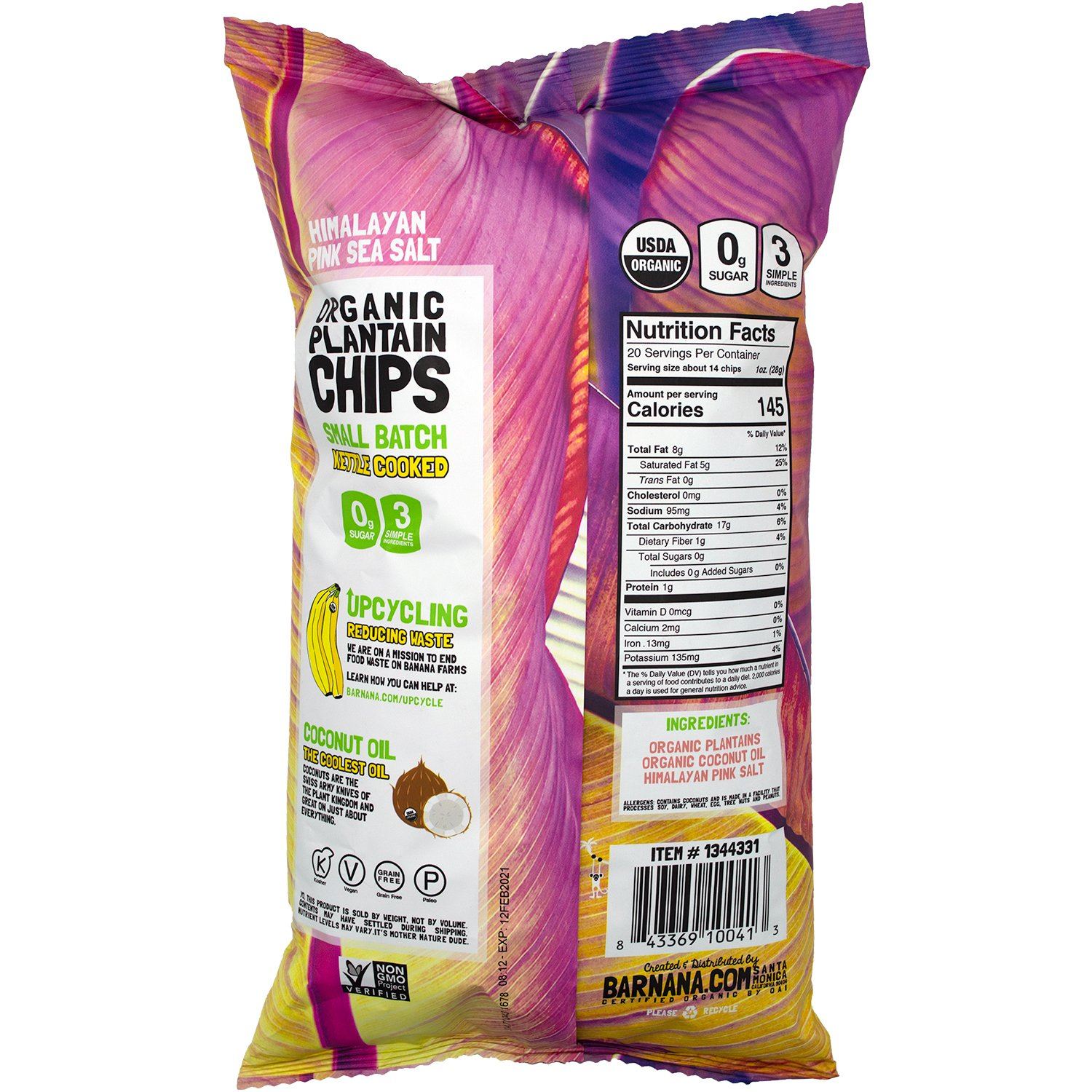 Barnana Organic Plantain Chips Barnana