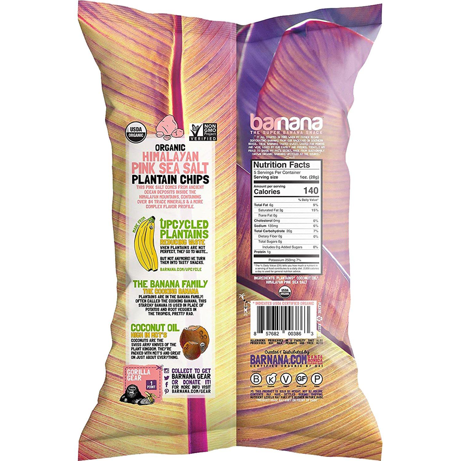 Barnana Organic Plantain Chips Barnana