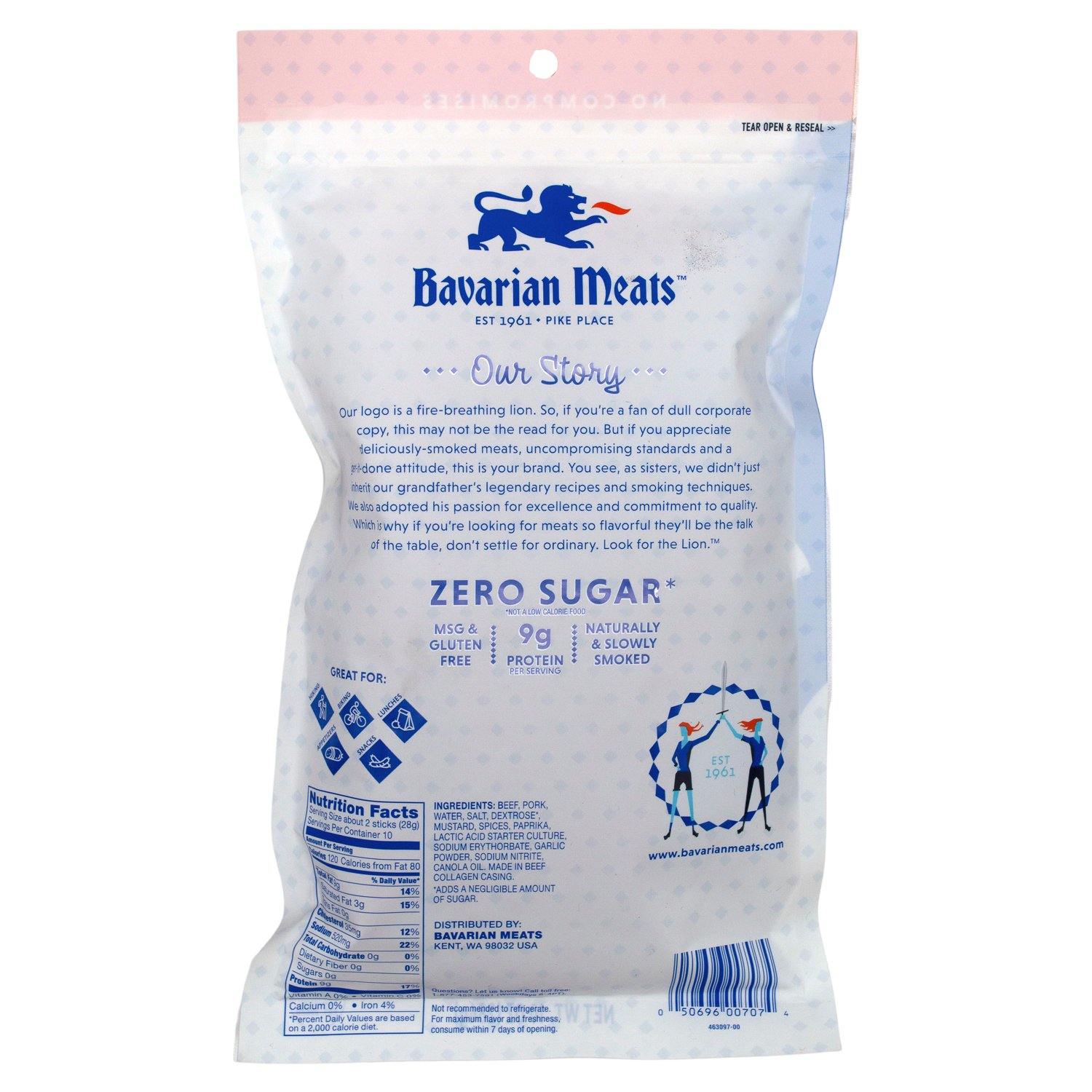 Bavarian Meats Hardwood Smoked Lil' Landjaeger Sticks Bavarian Meats