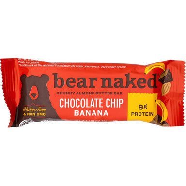 Bear Naked Almond Butter Bars Bear Naked Chocolate Chip Banana 1.94 Ounce