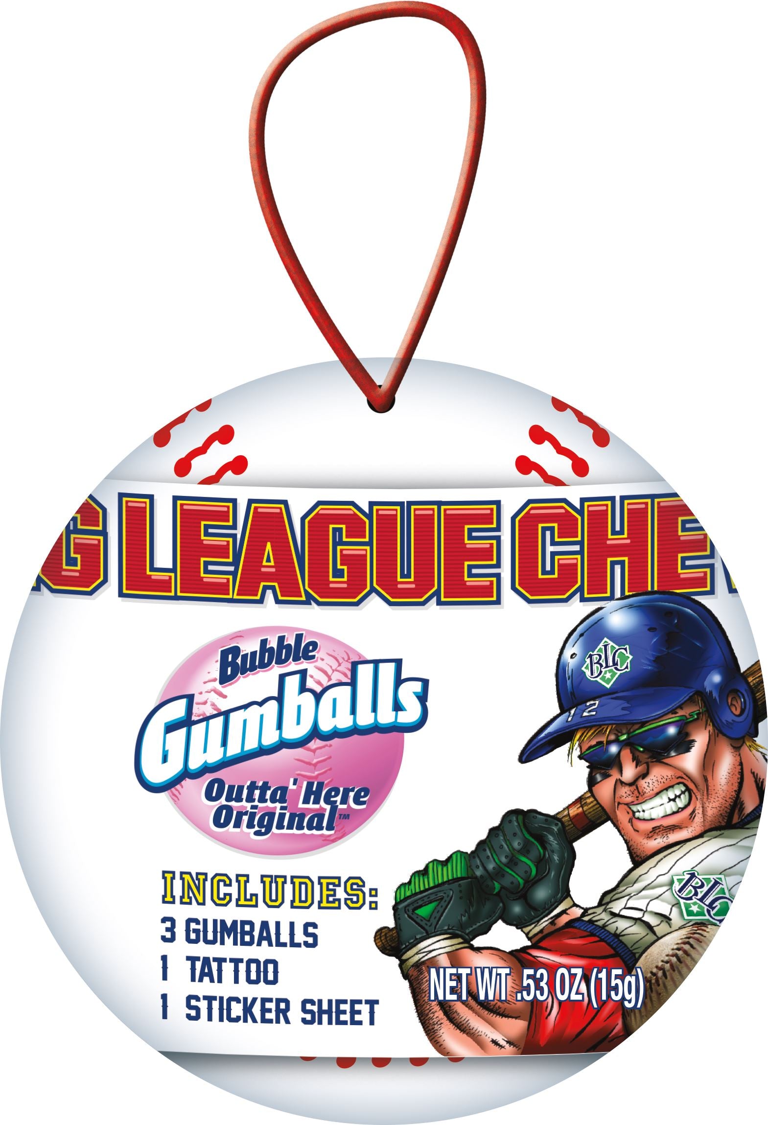 Big League Chew Baseball Ornament Big League Chew 0.63 Oz-12 Count
