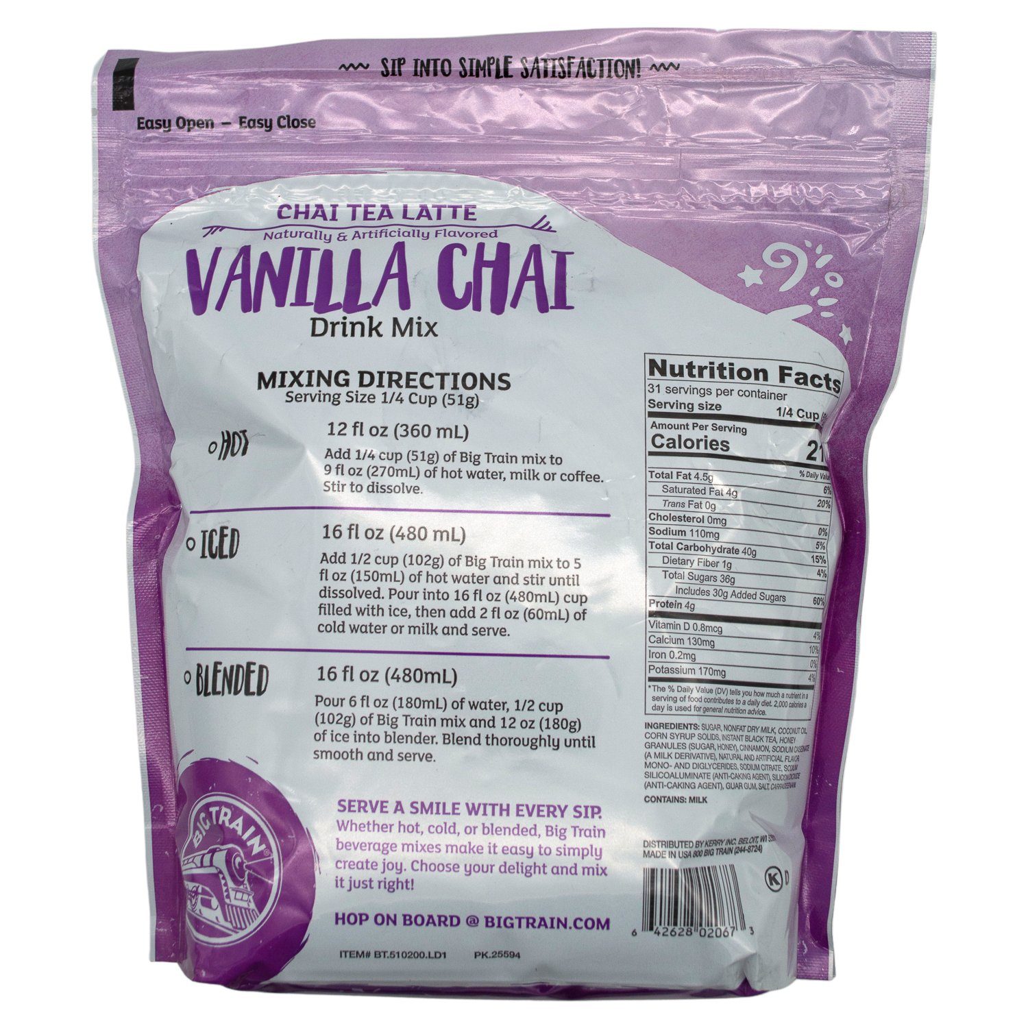 Big Train Chai Tea Mixes Big Train