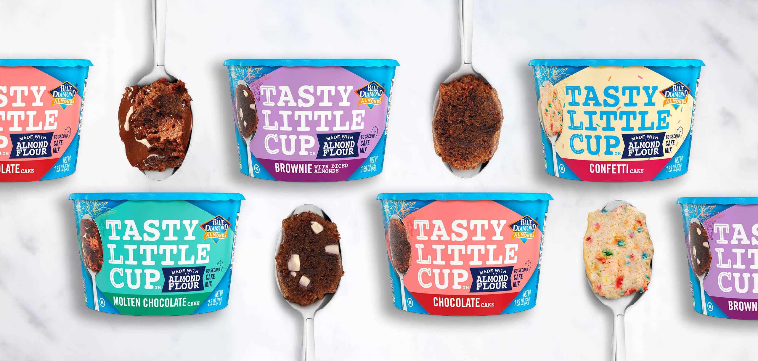 Blue Diamond, Tasty Little Cup Cake Mixes Blue Diamond Almonds