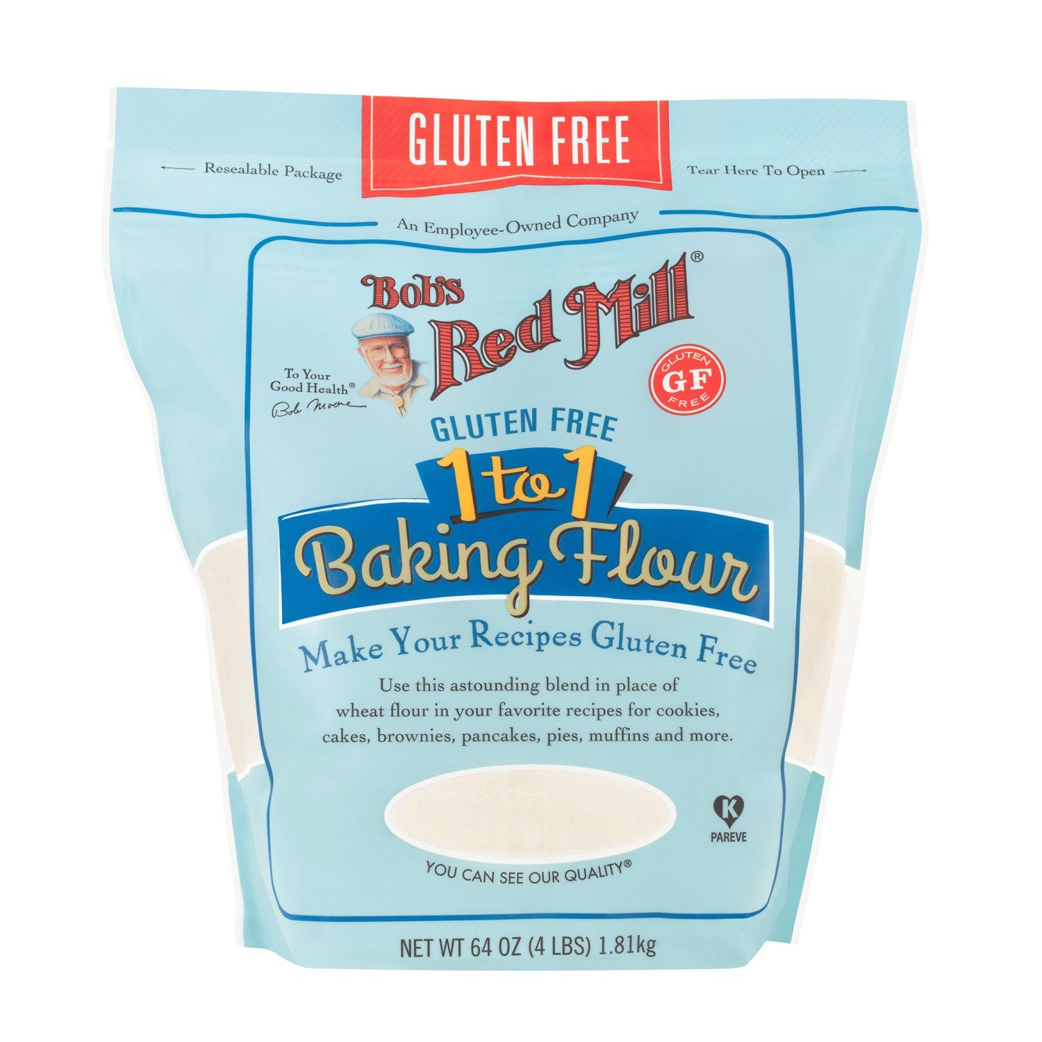 Bob's Red Mill Gluten Free 1-to-1 Baking Flour Bob's Red Mill 64 Ounce