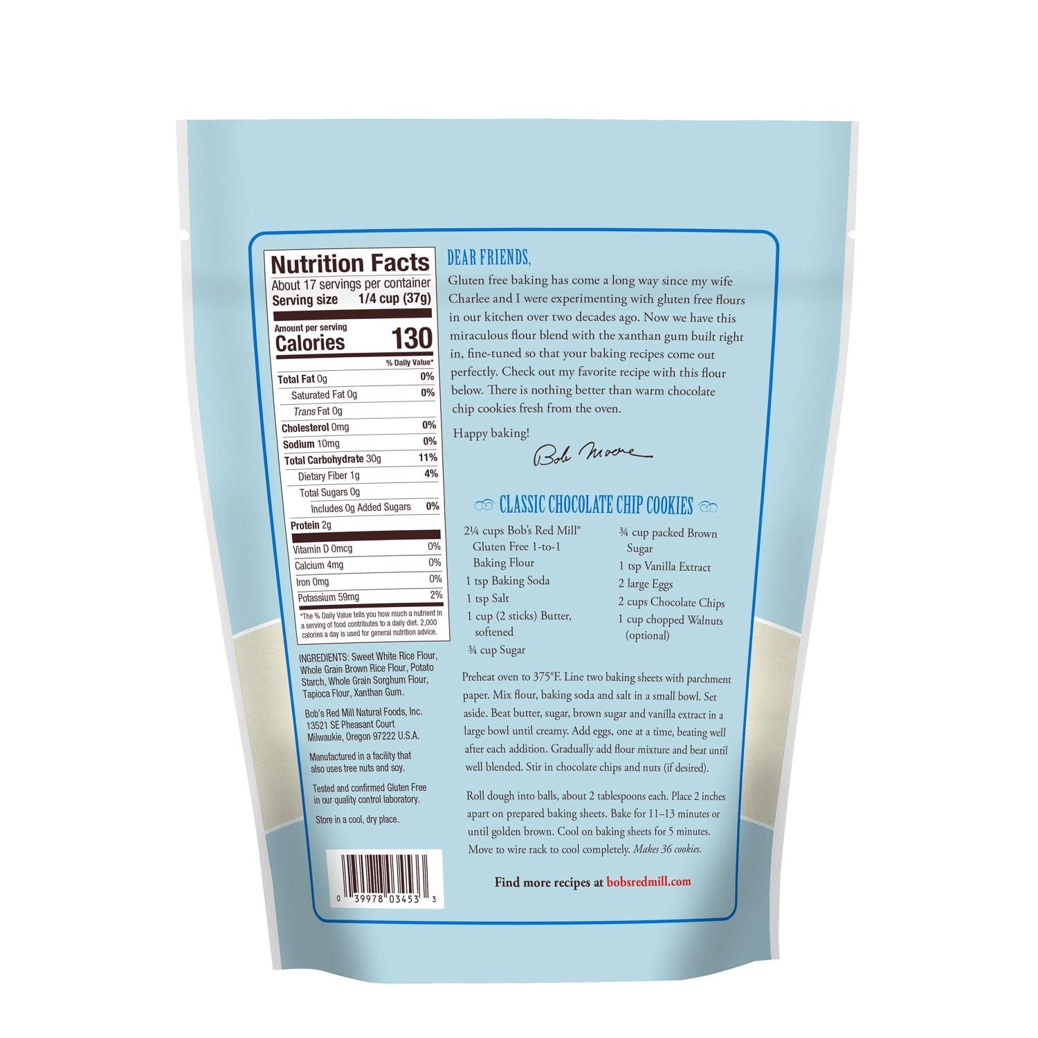 Bob's Red Mill Gluten Free 1-to-1 Baking Flour Bob's Red Mill