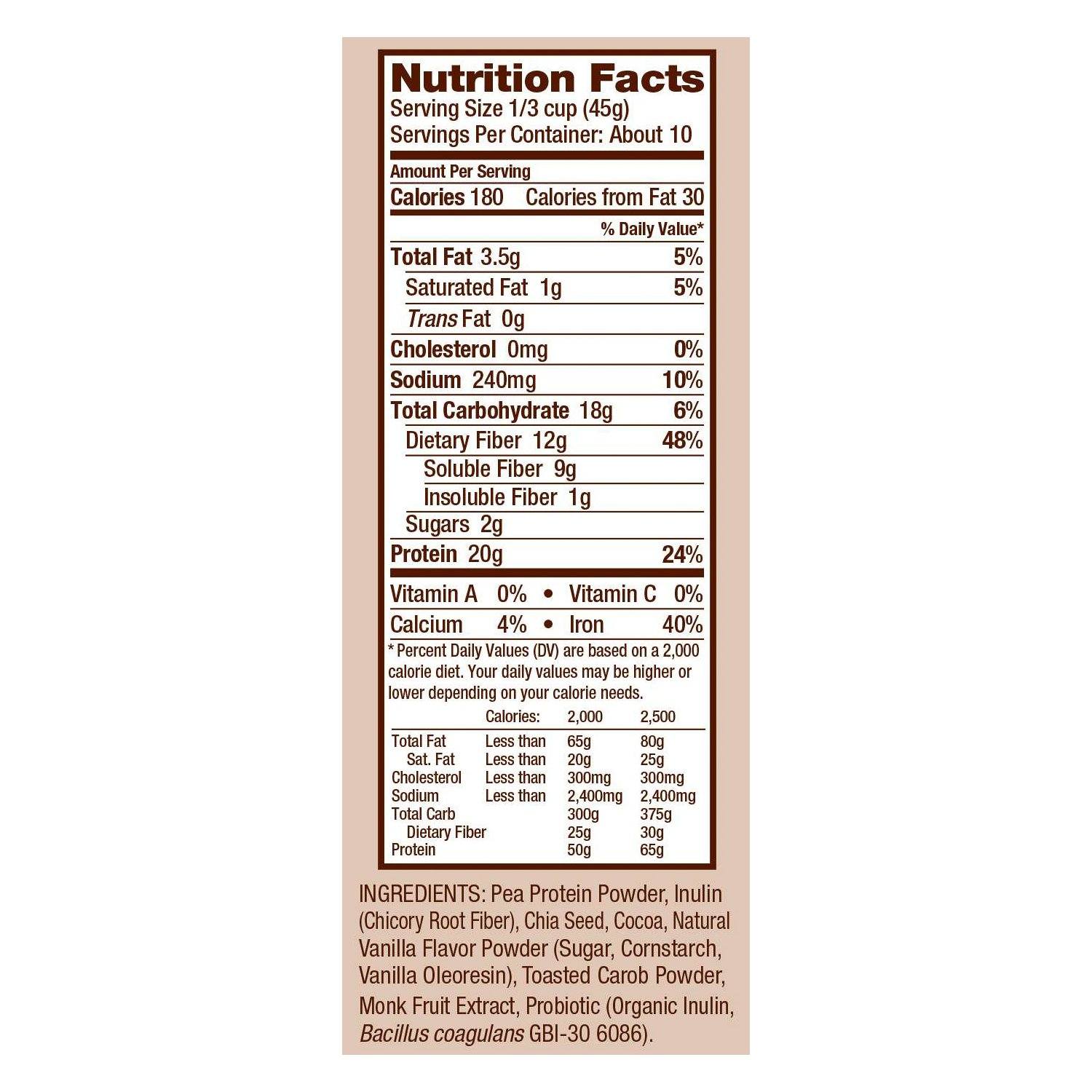 Bob's Red Mill Gluten Free Chocolate Nutritional Booster Bob's Red Mill