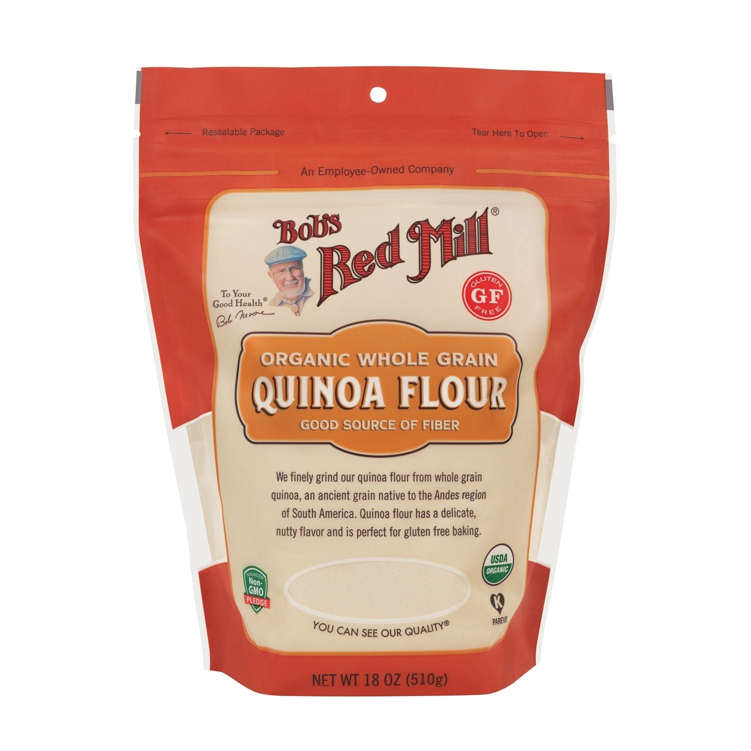 Bob's Red Mill Organic Quinoa Flour Bob's Red Mill Organic 18 Ounce