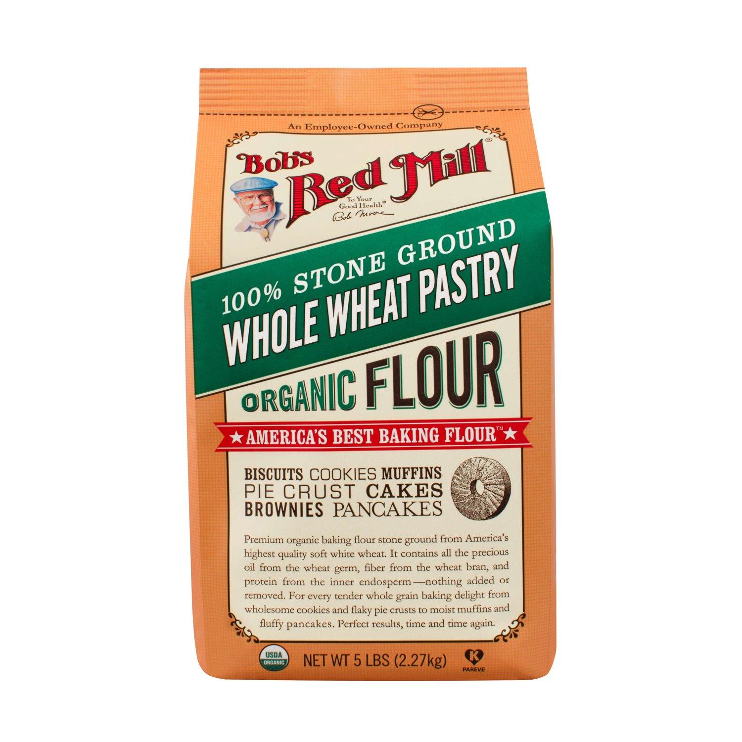 Bob's Red Mill Pastry Flour Bob's Red Mill Organic Whole Wheat 5 Pound
