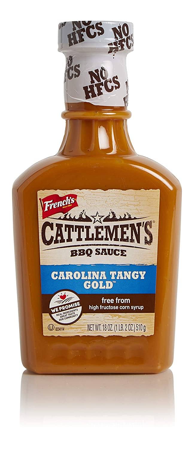 Cattlemen's BBQ Sauce French's Carolina Tangy Gold 18 Ounce