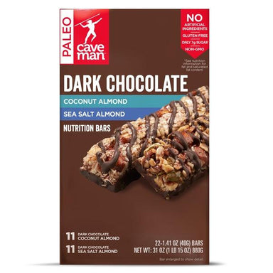 Caveman Foods Paleo-Friendly Nutrition Bar Caveman Foods Variety 1.41 Oz-22 Count