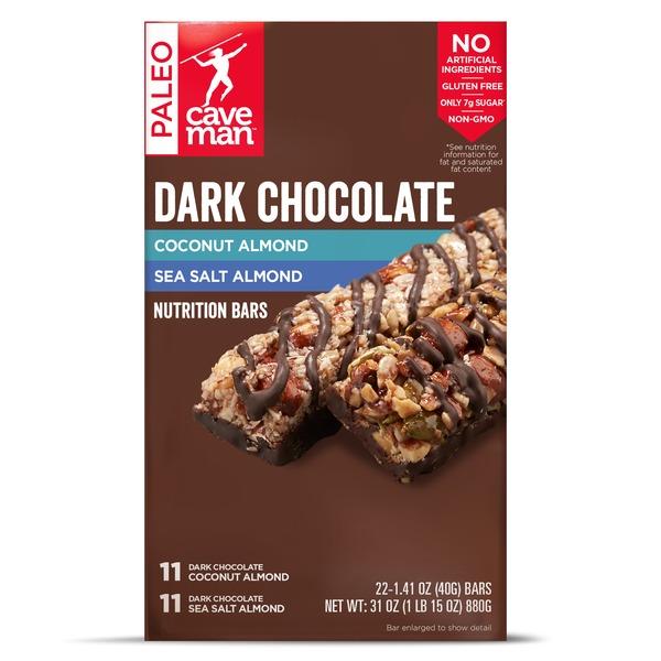 Caveman Foods Paleo-Friendly Nutrition Bar Caveman Foods Variety 1.41 Oz-22 Count