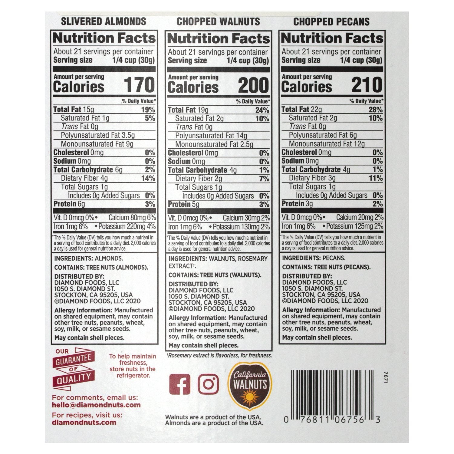 Diamond of California Baker's Box Snackathon Foods