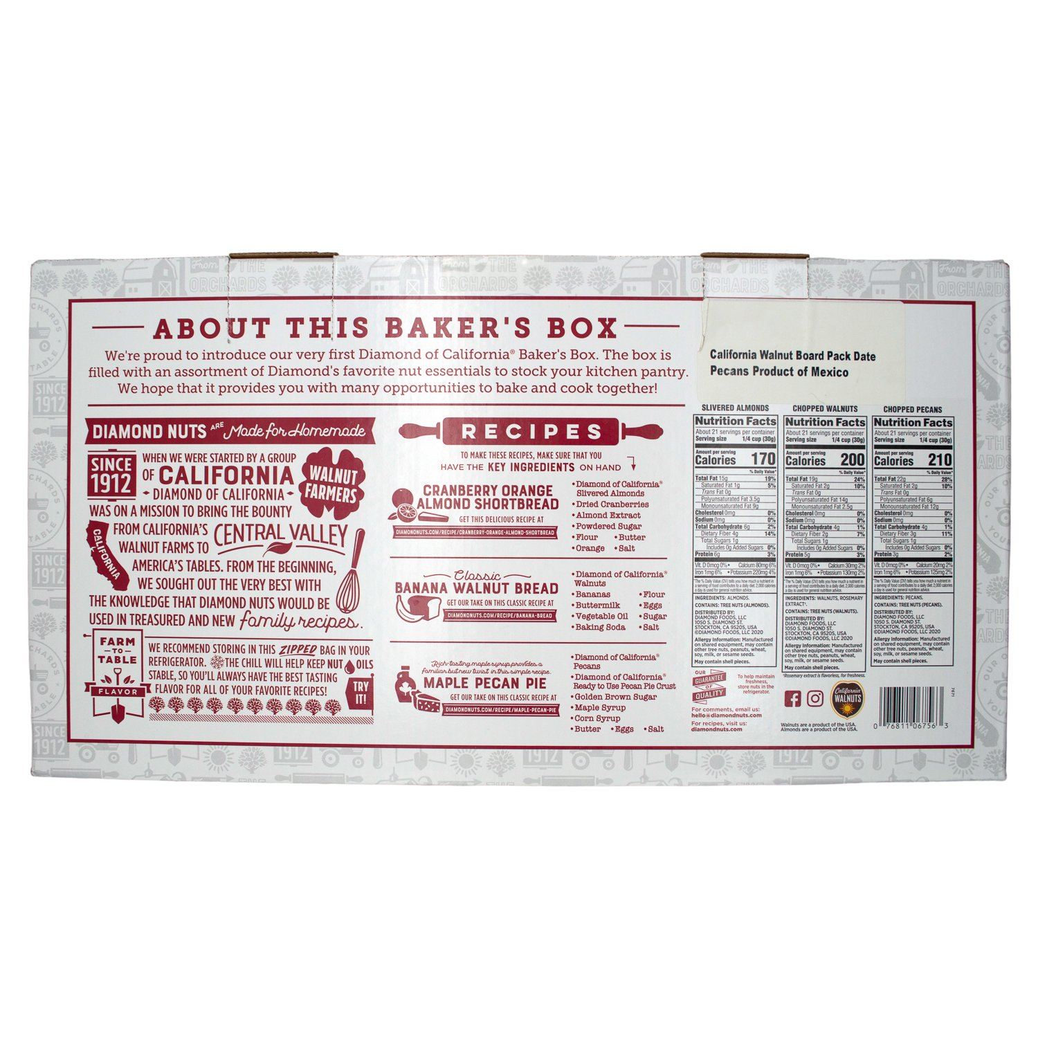 Diamond of California Baker's Box Snackathon Foods