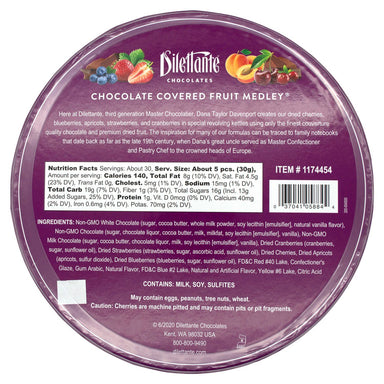 Dilettante Chocolate Covered Fruit Meltable Dilettante
