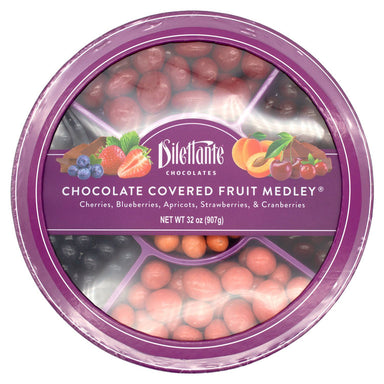 Dilettante Chocolate Covered Fruit Meltable Dilettante Medley Wheel 32 Ounce