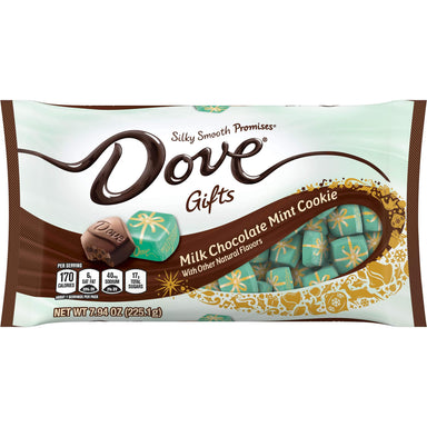 DOVE PROMISES Silky Smooth Chocolate Meltable Dove Milk Mint Cookie 7.94 Ounce