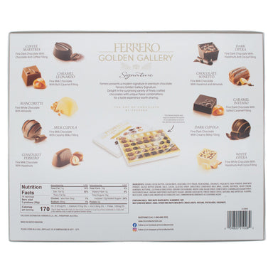 Ferrerro Golden Gallery Signature Fine Assorted Chocolates Meltable Ferrero