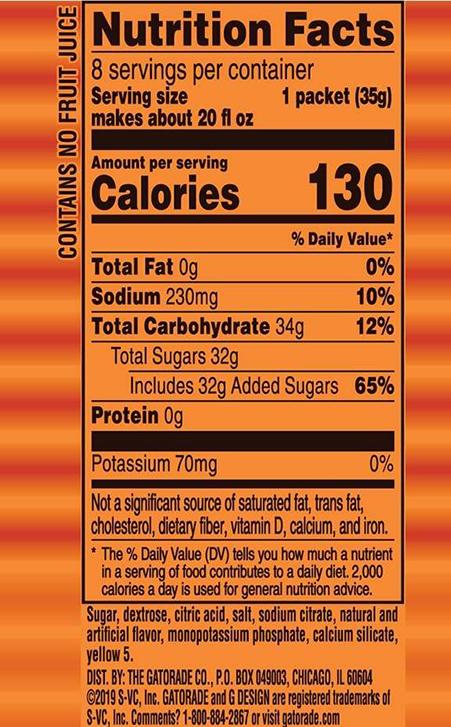 Gatorade Thirst Quencher Powder Packs Gatorade