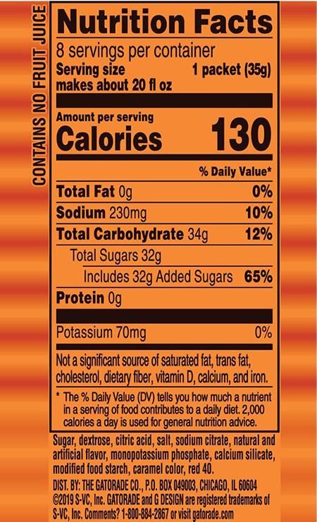 Gatorade Thirst Quencher Powder Packs Gatorade