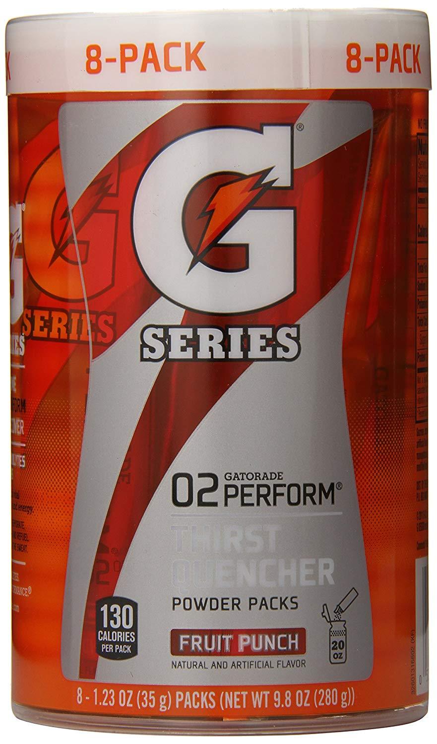 Gatorade Thirst Quencher Powder Packs Gatorade Fruit Punch 1.23 Ounce - 8 Count