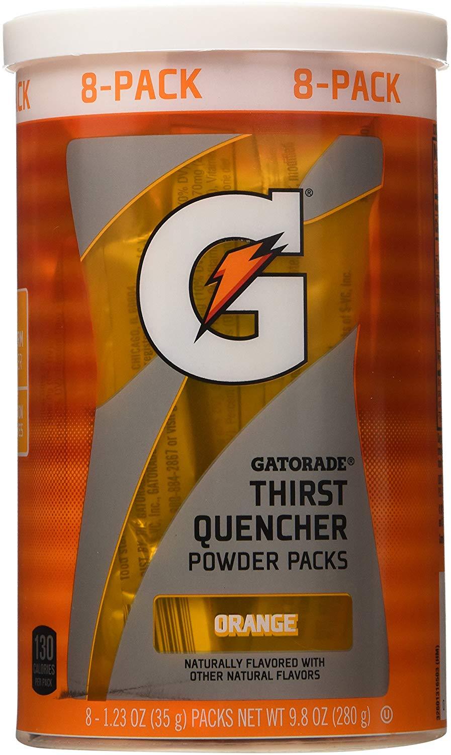 Gatorade Thirst Quencher Powder Packs Gatorade Orange 1.23 Ounce - 8 Count