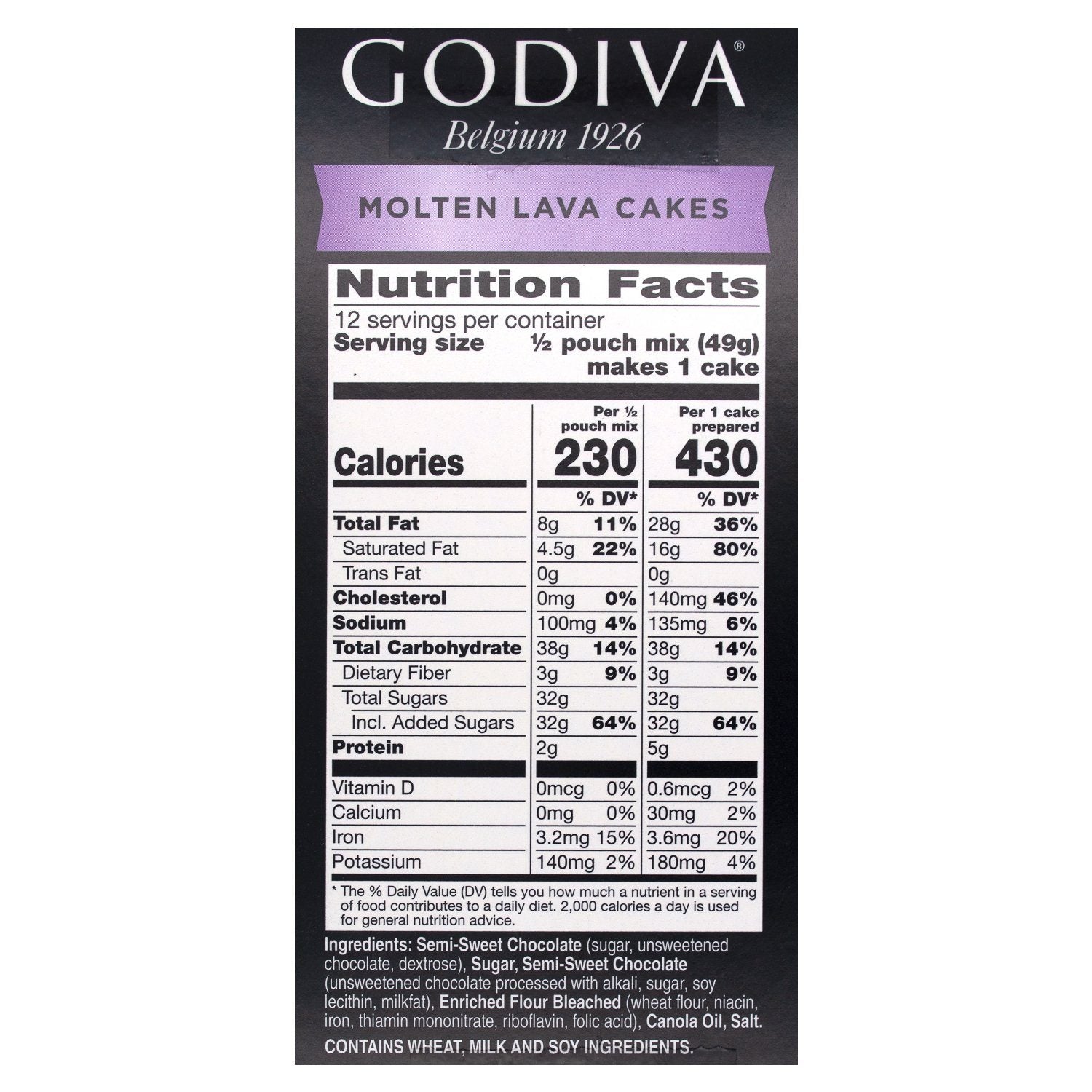 Godiva Baking Mixes Godiva
