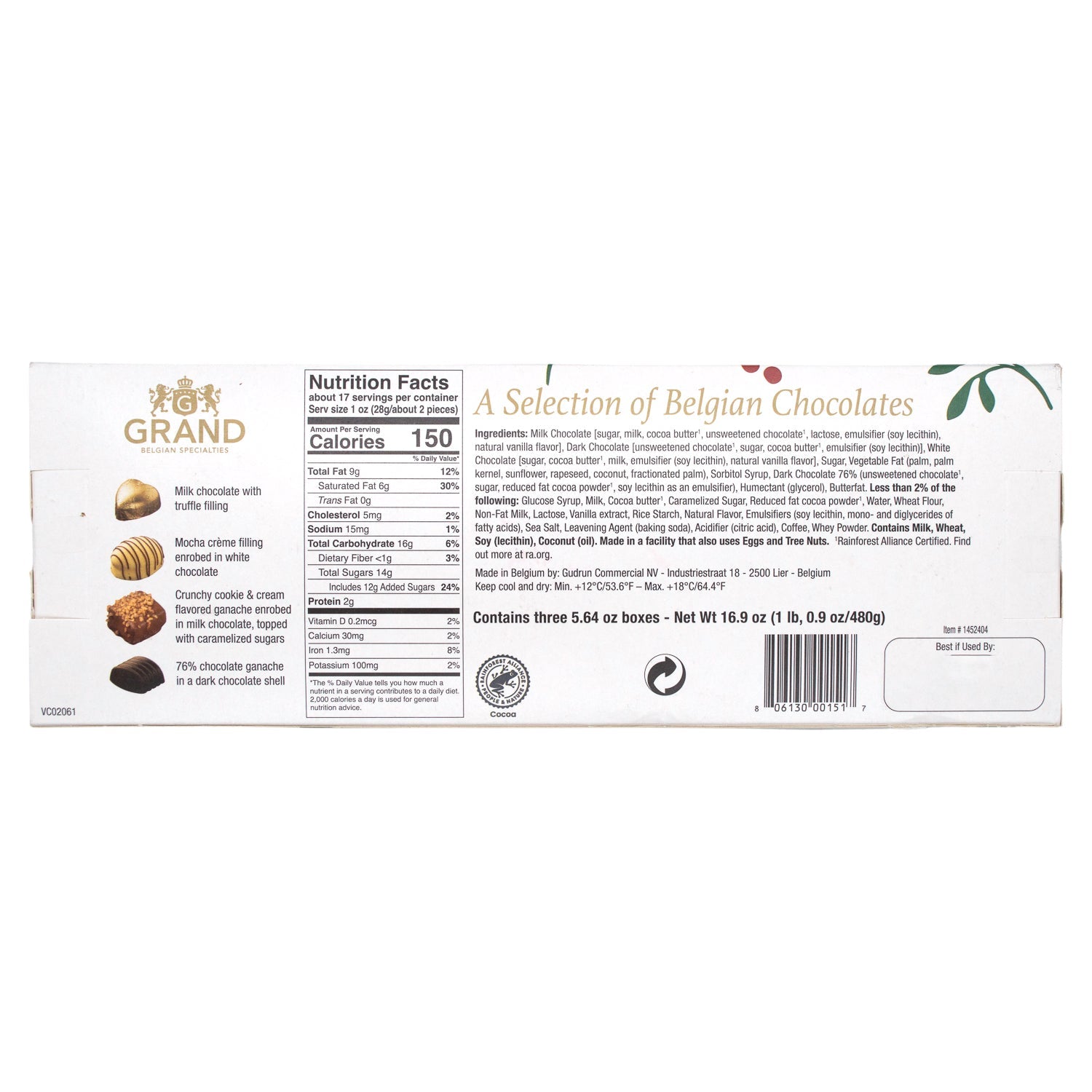 Grand Belgian Chocolate Meltable Grand