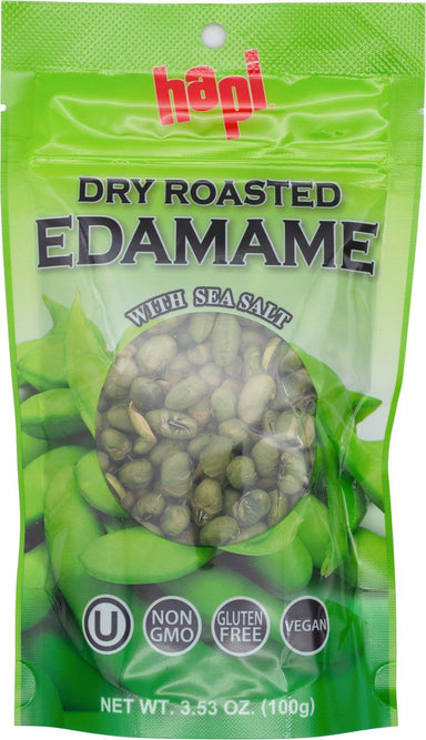 Hapi Dry Roasted Edamame with Sea Salt, 3.53 Ounce Hapi